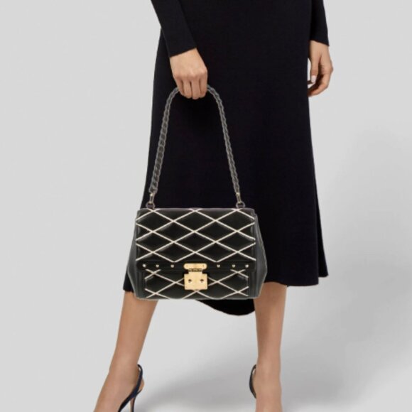 Louis Vuitton Malletage Pochette Black Shoulder Bag - Picture 2 of 6